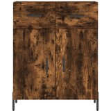  Visoka komoda dimljeni hrast 69,5x34x180 cm konstruiranog drva | shoptok.hr