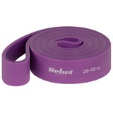 Rebel ACTIVE Lateks (guma) elastična traka za vežbanje Power Band PL-4, ljubičasta, otpor 20-45 kg, model RBA-3000-4 Cene