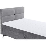 MID.YOU POSTELJA Z VZMETNICO 120 cm x 200 cm , tekstil, leseni material siva | Shoptok.si