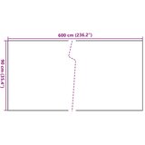 Balkonski zaslon svijetlosmeđi 600 x 90 cm od poliratana | shoptok.hr