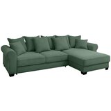 MID.YOU KOTNA SEDEŽNA GARNITURA, rebrasti žamet temno zelena | Shoptok.si