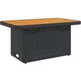 Vrtni stol crni 90 x 55 x 71 cm od poliratana i bagremovog drva | Eponuda.ba