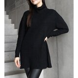 Gemre Long black soft turtleneck sweater Kali | shoptok.hr
