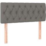  Box spring postelja z vzmetnico temno siva 90x200 cm blago, (20725235) | Shoptok.si