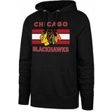 47 Brand Men's Sweatshirt NHL Chicago Blackhawks BURNSIDE Pullover Hood Cene