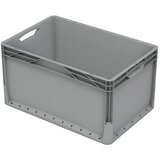 Eurobox-System zaboj s polnimi stenami 60 x 40 x 32 cm siv Cene