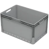 zaboj s polnimi stenami 60 x 40 x 32 cm siv