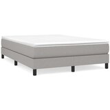  S oprugama i madracem svjetlosivi 140x190 cm od tkanine | shoptok.hr