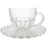 Mhome Set skodelica za čaj s podstavkom Stella 220ml / 6 kos / steklo, (5000199444) Cene