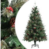 vidaXL Novoletna jelka s storži zelena 150 cm PVC in PE cene