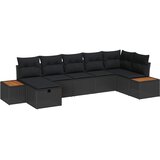  Sjedeća garnitura za vrt 8 kom. Crna poliratan 319 x 154 x 85 cm | shoptok.hr