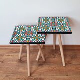 Hanah home 2Shp48 - multicolor multicolor nesting table (2 pieces) | ePonuda.com