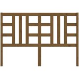  Posteljno vzglavje medeno rjavo 146x4x100 cm trdna borovina, (20645654) | Shoptok.si