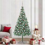 vidaXL Umestno božično drevo med 300 LED Zelena 210 cm PVC in Jeklo | Shoptok.si