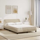  Krevet s madracem Dover krem 120 x 200 cm od tkanine | shoptok.hr