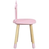 Otroški leseni stol Krona roza | Shoptok.si