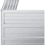  Povišena vrtna gredica 100 x 40 x 77 cm pocinčani čelik srebrna | Eponuda.ba