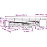  Set vanjskih sofa 6 kom. Prirodna Čvrsto drvo akacije | shoptok.hr