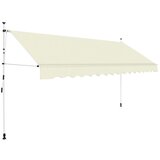 Maison Chic Ročno zložljiva tenda - Senčniki 400 cm krem, (22041626) | Shoptok.si