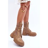 Boto Women's Laced Ankle Boots Dark Beige Marlissa | ePonuda.com