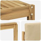  Set vanjskih sofa 7 kom. Bijela i Bež Poliester | shoptok.hr
