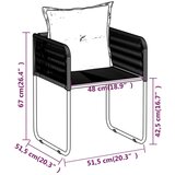  7-dijelni vrtni blagovaonski set crni | shoptok.hr