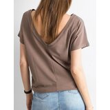 BASIC Feel Good T-shirt-RV-TS-4662.24P-brown | Shoptok.si