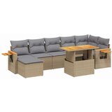  8-dijelni set vrtnih sofa od poliratana s jastucima bež | shoptok.hr