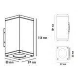 Bb Link svetiljka JM-2123 black spoljna zidna IP6 | ePonuda.com