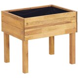 vidaXL Dvignjeno vrtno cvetlično korito 50x40x45 cm trdna akacija | Shoptok.si