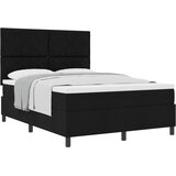  Krevet s opruga kutije s uzglavljem Crna 140 x 190 cm tkanina | shoptok.hr