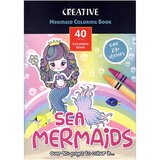 Creative pobarvanka morske deklice, 40 listov Cene