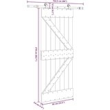 vidaXL Klizna vrata s priborom za montažu 85 x 210 cm masivna borovina | shoptok.hr