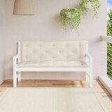 vidaXL Blazina za vrtno klop 2 kosa kremno bela oxford tkanina | Shoptok.si
