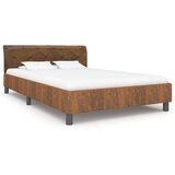  Posteljni okvir rjav iz umetnega semiš usnja 140x200 cm, (20647242) Cene