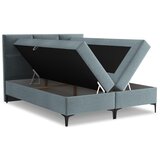 Makamii Svijetlo plavi boxspring krevet s prostorom za odlaganje 140x200 cm Pakalana – | shoptok.hr