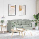 Modularna sofa s jastucima, baršunasta, svijetlosiva Cijene