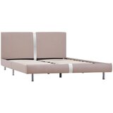 Maison Chic Posteljni okvir - Dvoposteljna postelja - Zakonska postelja kapučino umetno usnje 140x200 cm-J14629, (21773483) | Shoptok.si