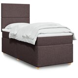  Krevet s oprugama i madracem tamnosmeđi 80x200 cm od tkanine | shoptok.hr