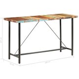 vidaXL barski stol 180 x 70 x 107 cm od masivnog obnovljenog drva | shoptok.hr