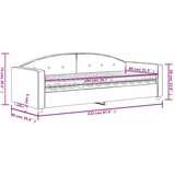 vidaXL Dnevna postelja z vzmetnico rumena 80x200 cm žamet | Shoptok.si