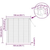 Venecijanska žaluzija Srebrno siva 150 x 150 cm PVC, (5000178599) | Shoptok.si