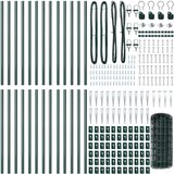 Euro ograda s špicama 50 x 0,6 m Čelik premazan PVC-om Zelena | shoptok.hr