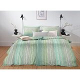 Fleuresse posteljnina 140/200 cm saten siva, turkizna, svetlo zelena | Shoptok.si