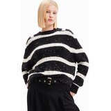 Desigual Pulover 'VINALOPO' crna / prljavo bijela | shoptok.hr