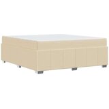  Okvir za krevet s madracem Krema 180 x 200 cm tkanina | shoptok.hr
