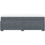 Box spring krevet s madracem tamnosivi 80 x 200 cm baršunasti | shoptok.hr