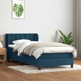 Box Spring krevet s madracem tamnoplavi 80x210 cm baršun | shoptok.hr