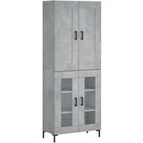  Visoka komoda siva betona 69 5x34x180 cm od konstruiranog drva | shoptok.hr