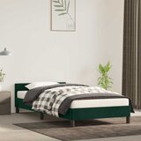  Okvir za krevet bez madraca tamnozeleni 90x200 cm baršunasti | shoptok.hr